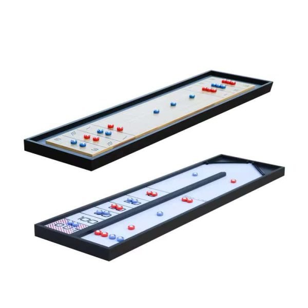 2-i-1 Shuffleboard Spill – Bordspill i kompakt design